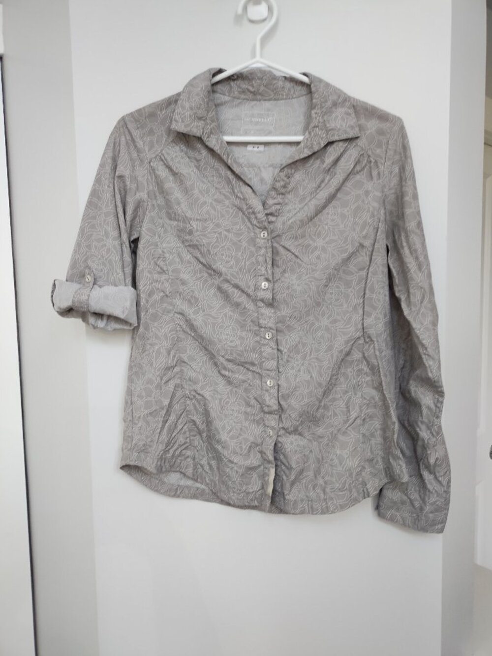 Merrell opti wick long sleeve button down top